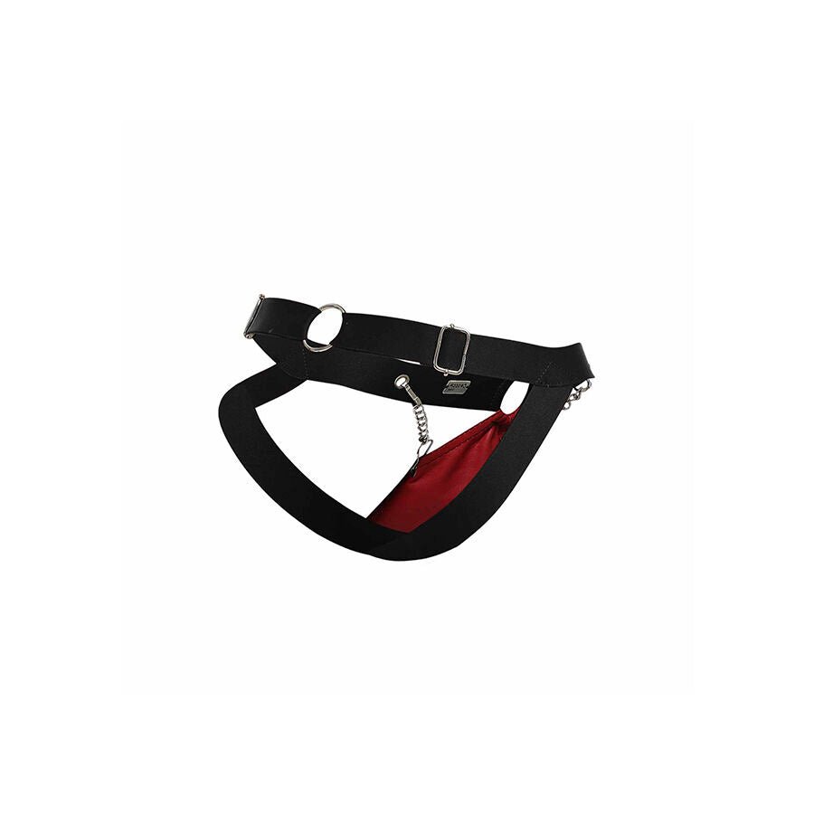 MOB - DNGEON JOCKSTRAP ROJO CON CADENAS TALLA ÚNICA - OMerotics