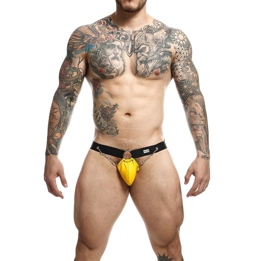 MOB - DNGEON JOCKSTRAP AMARILLO CON CADENAS TALLA ÚNICA - OMerotics