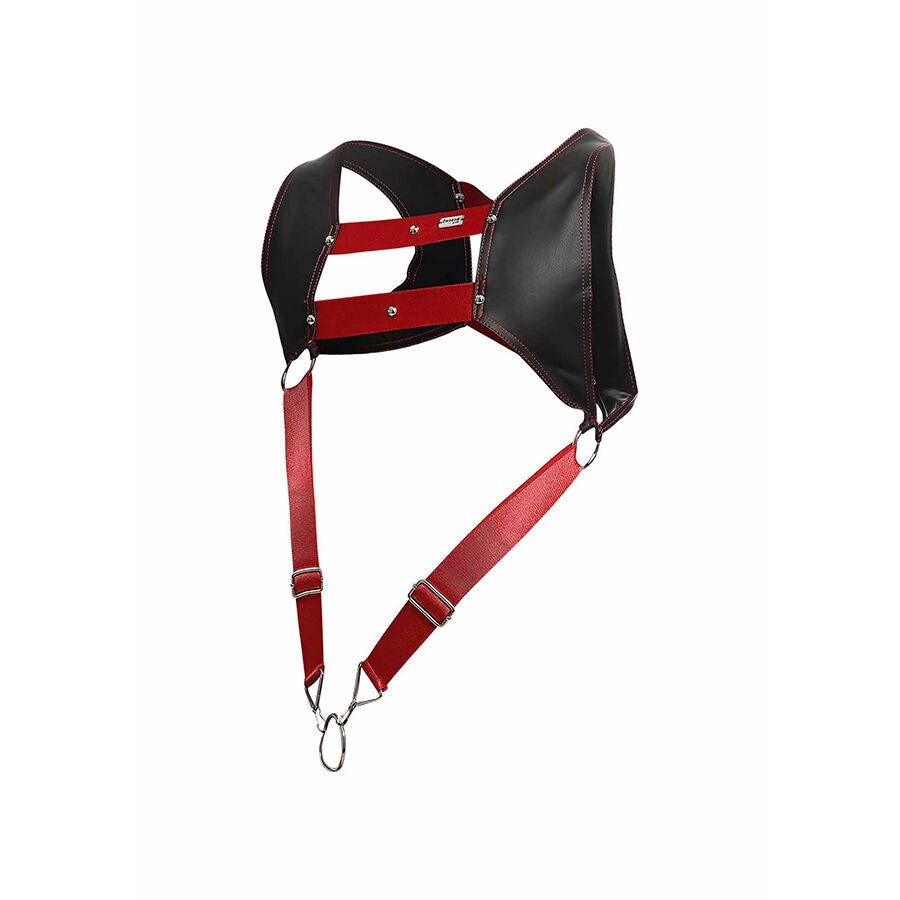 MOB - DNGEON ARNÉS CON ANILLO ROJO PARA EL PENE TALLA ÚNICAS - OMerotics