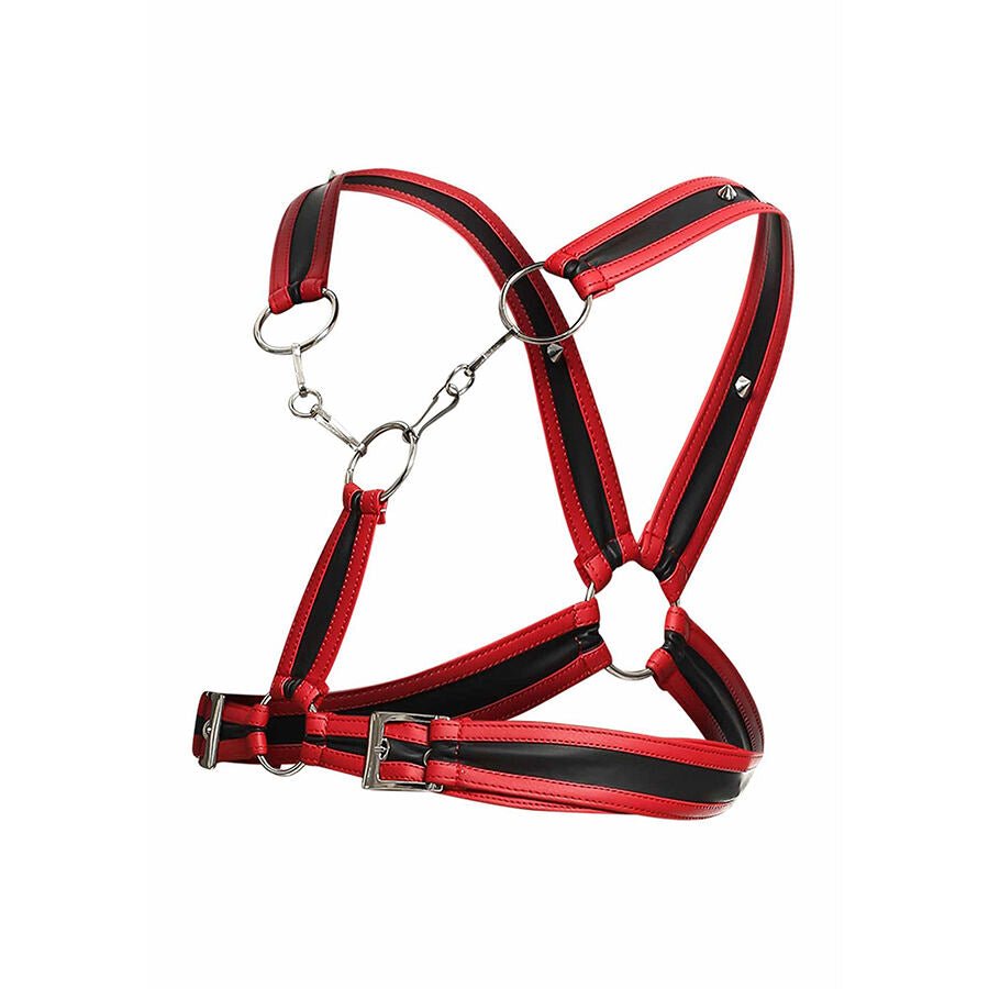 MOB - DNGEON ARNÉS ROJO CON CADENAS TALLA ÚNICA - OMerotics