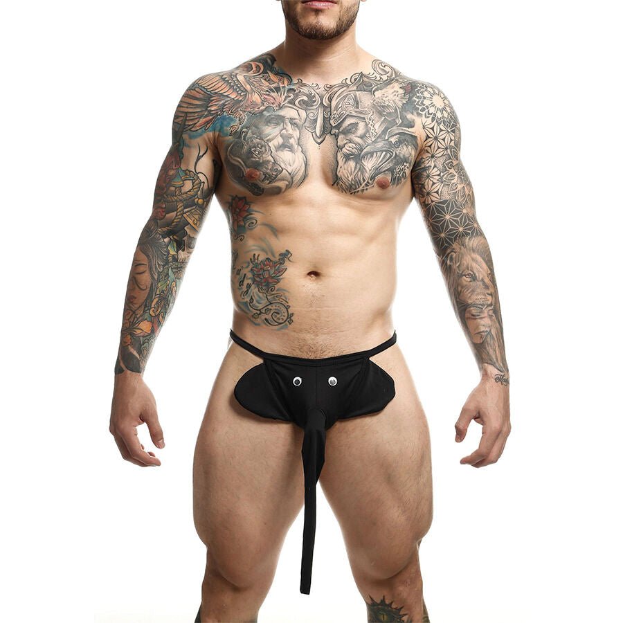 MOB - TANGA ELEFANTE NEGRO TALLA ÚNICA - OMerotics