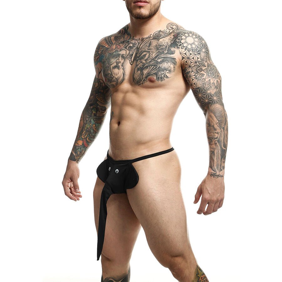 MOB - TANGA ELEFANTE NEGRO TALLA ÚNICA - OMerotics