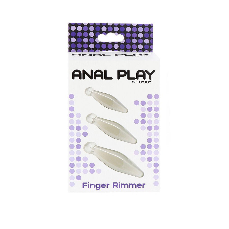 TOYJOY - ANAL PLAY RIMMER DE DEDO 3 PIEZAS TRANSPARENTE - OMerotics