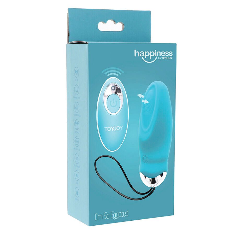 TOYJOY - HAPPINESS IM SO EGGCITED VIBRADOR CON CONTROL REMOTO AZUL - OMerotics