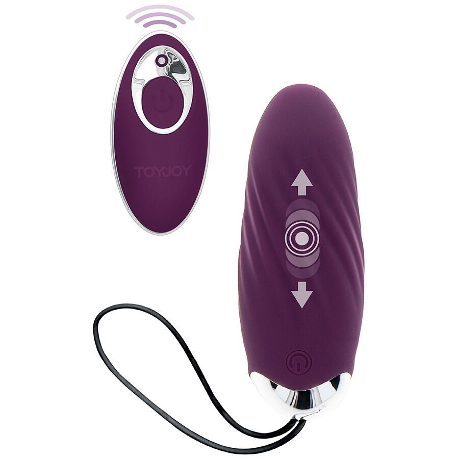 TOYJOY - HAPPINESS KNOCK KNOCK EGGSTAVAGANT VIBRADOR CON CONTROL REMOTO MORADO - OMerotics