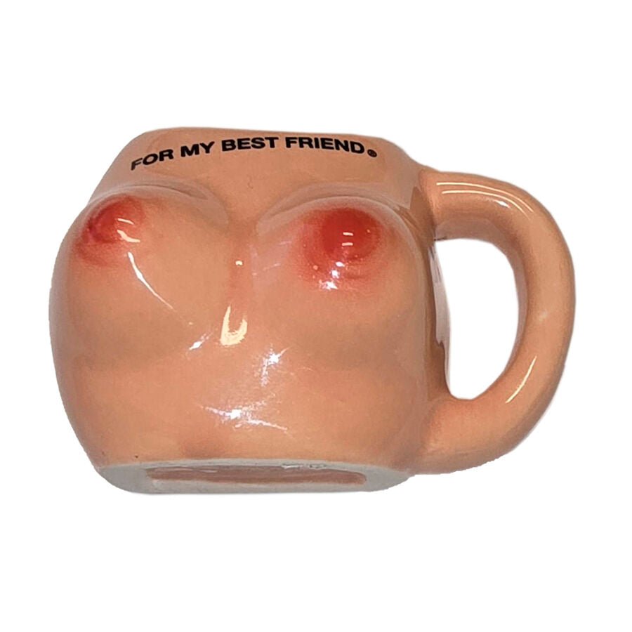 DIABLO PICANTE - IMÁN DE PECHOS EN TAZA CERÁMICA “FOR MY BEST FRIEND” - OMerotics