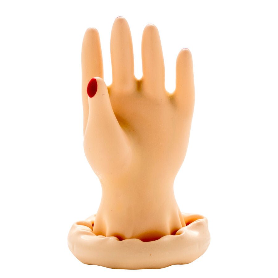 CONDOMERIE - PRESERVATIVO DECORATIVO PINTADO A MANO PALMA DE LA MANO MODELO 1 - OMerotics