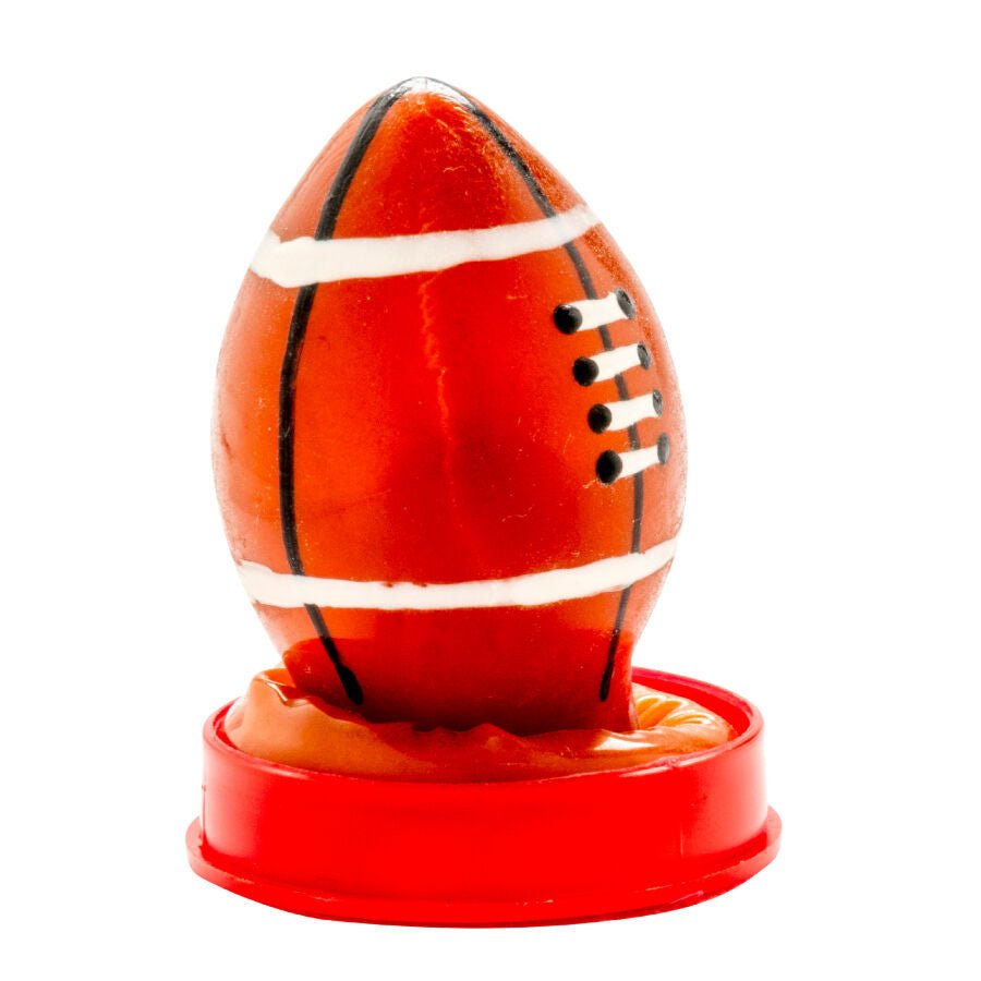 CONDOMERIE - PRESERVATIVO DECORATIVO PINTADO A MANO PELOTA DE RUGBY - OMerotics