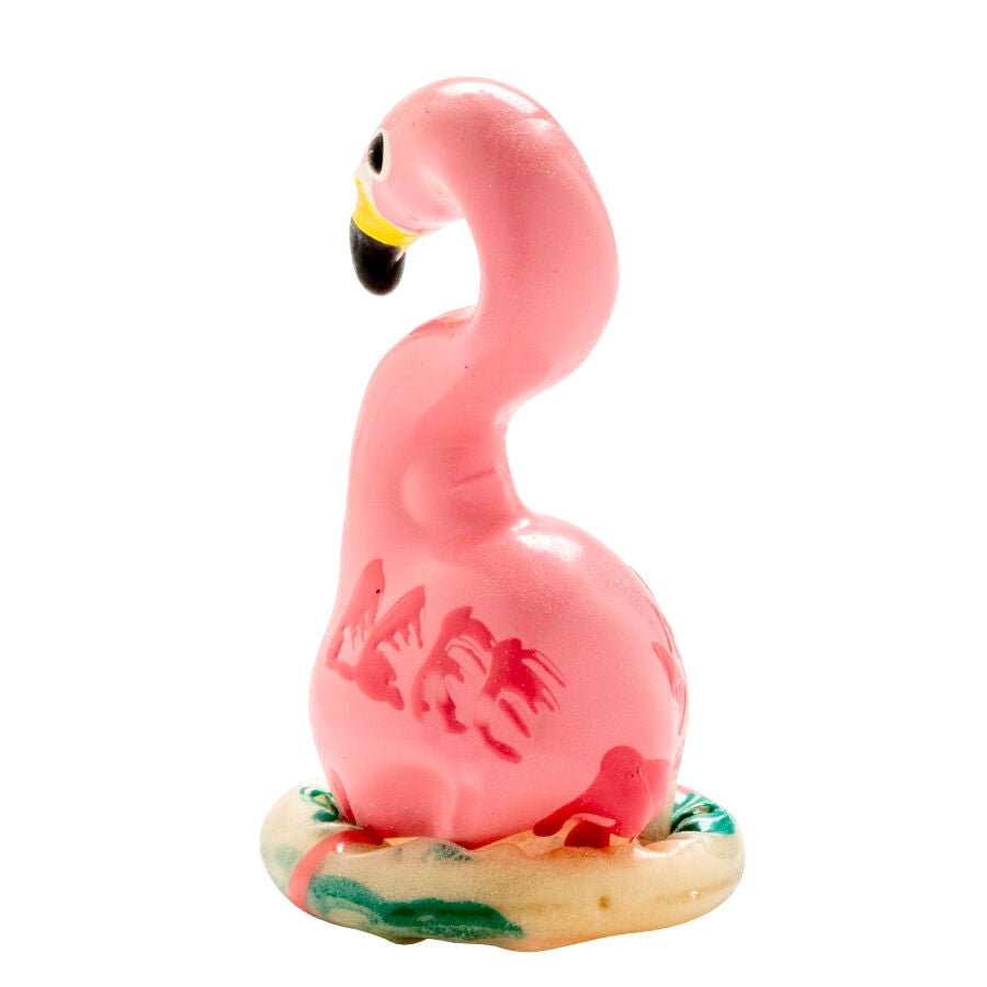 CONDOMERIE - PRESERVATIVO DECORATIVO PINTADO A MANO FLAMENCO ROSA - OMerotics
