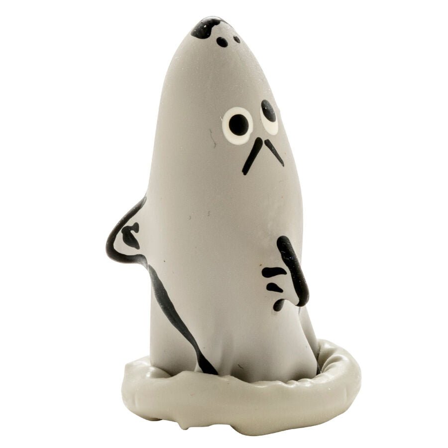CONDOMERIE - PRESERVATIVO DECORATIVO PINTADO A MANO TIBURÓN MODELO 1 - OMerotics