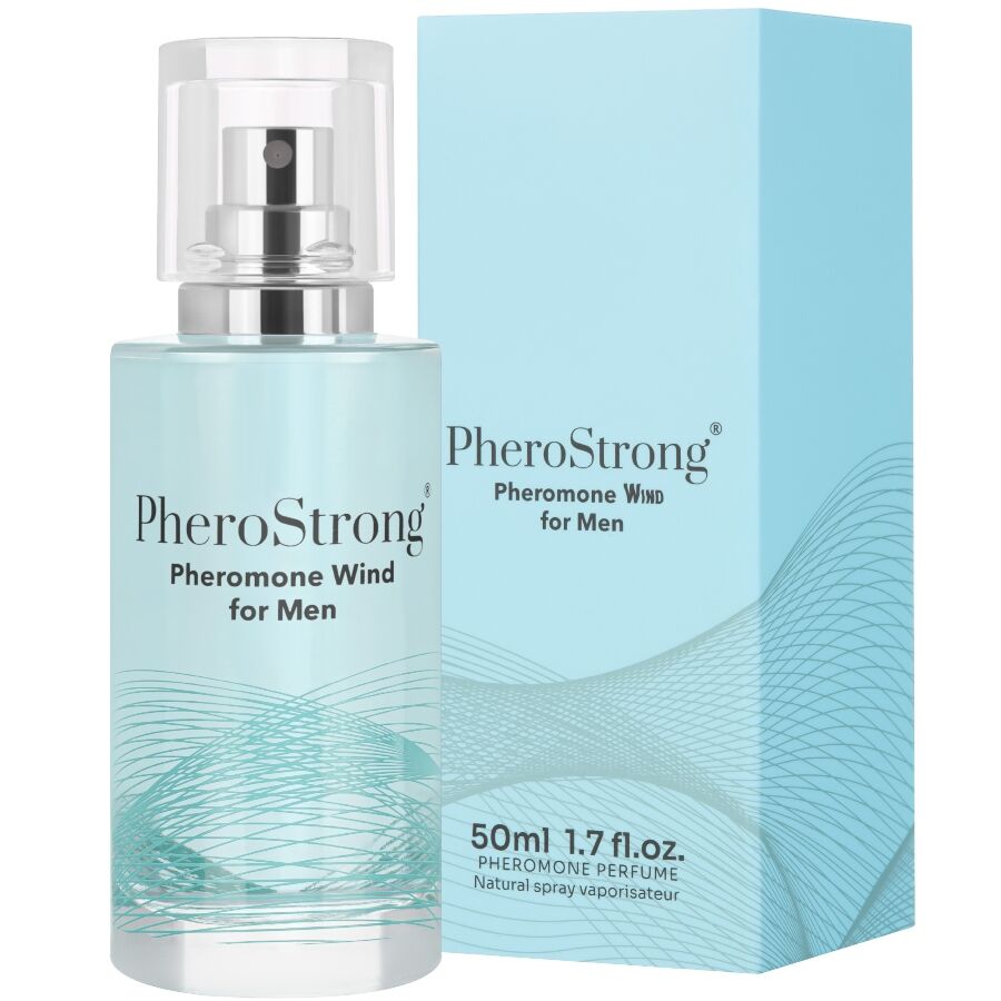PHEROSTRONG - PERFUME CON FEROMONAS WIND PARA HOMBRE 50 ML - OMerotics
