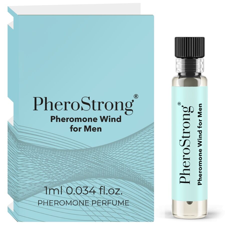 PHEROSTRONG - PERFUME CON FEROMONAS WIND PARA HOMBRE 1 ML - OMerotics