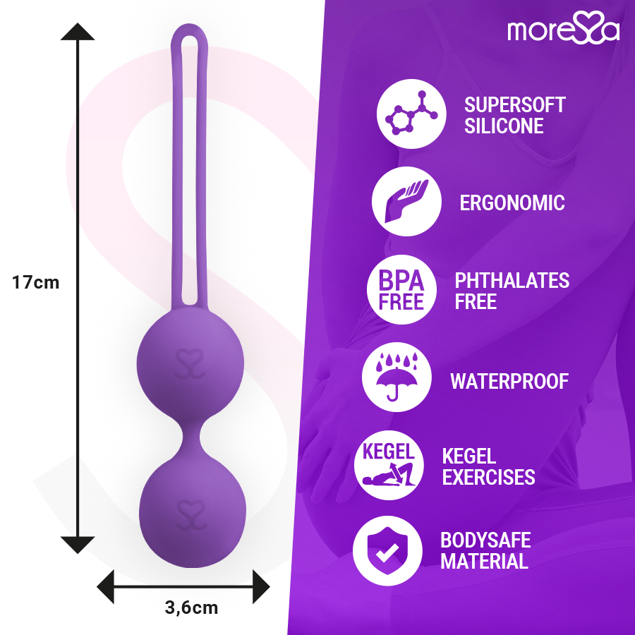 MORESSA - OSIAN THREE BECKENBODENTRAINING 85 gr PREMIUM SILIKON LILA