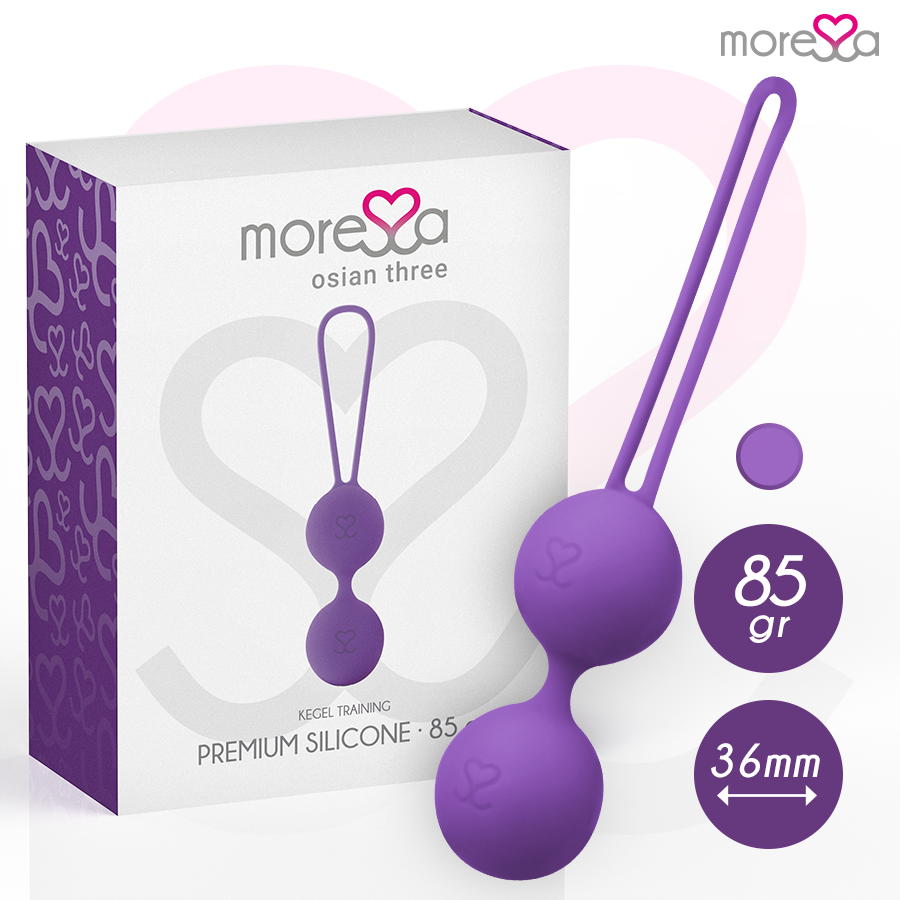 MORESSA - OSIAN THREE BECKENBODENTRAINING 85 gr PREMIUM SILIKON LILA