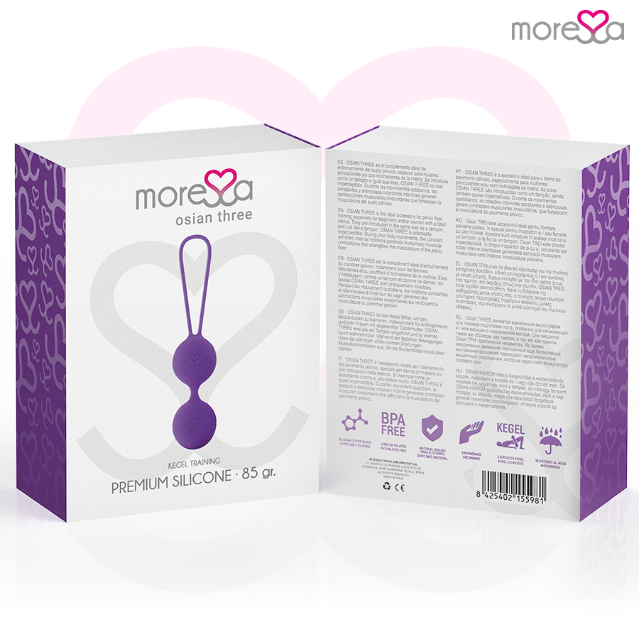 MORESSA - OSIAN THREE BECKENBODENTRAINING 85 gr PREMIUM SILIKON LILA