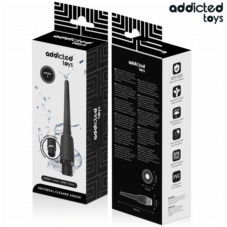 ADDICTED TOYS - LIMPIADOR ANAL CON ADAPTADOR UNIVERSAL MODELO 1 - OMerotics