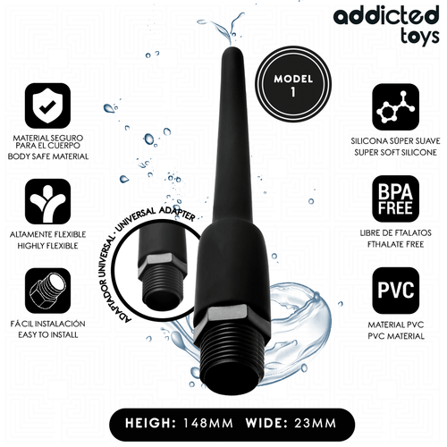 ADDICTED TOYS - LIMPIADOR ANAL CON ADAPTADOR UNIVERSAL MODELO 1 - OMerotics