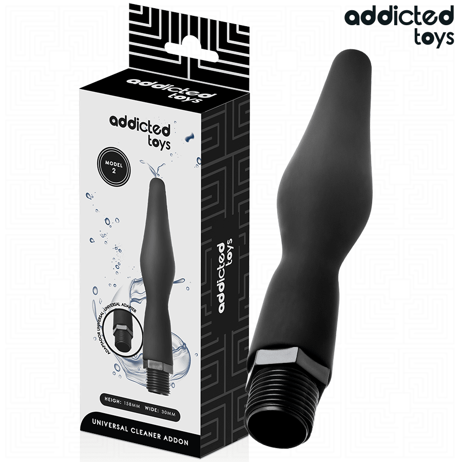 ADDICTED TOYS - LIMPIADOR ANAL CON ADAPTADOR UNIVERSAL MODELO 2 - OMerotics