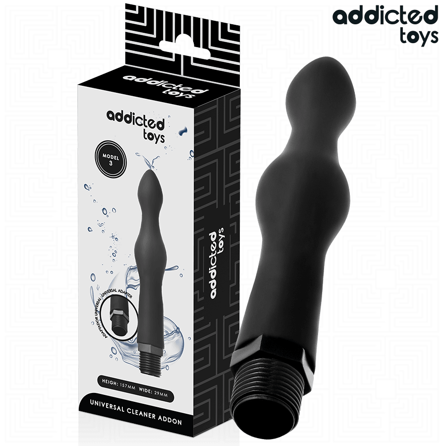 ADDICTED TOYS - LIMPIADOR ANAL CON ADAPTADOR UNIVERSAL MODELO 3 - OMerotics