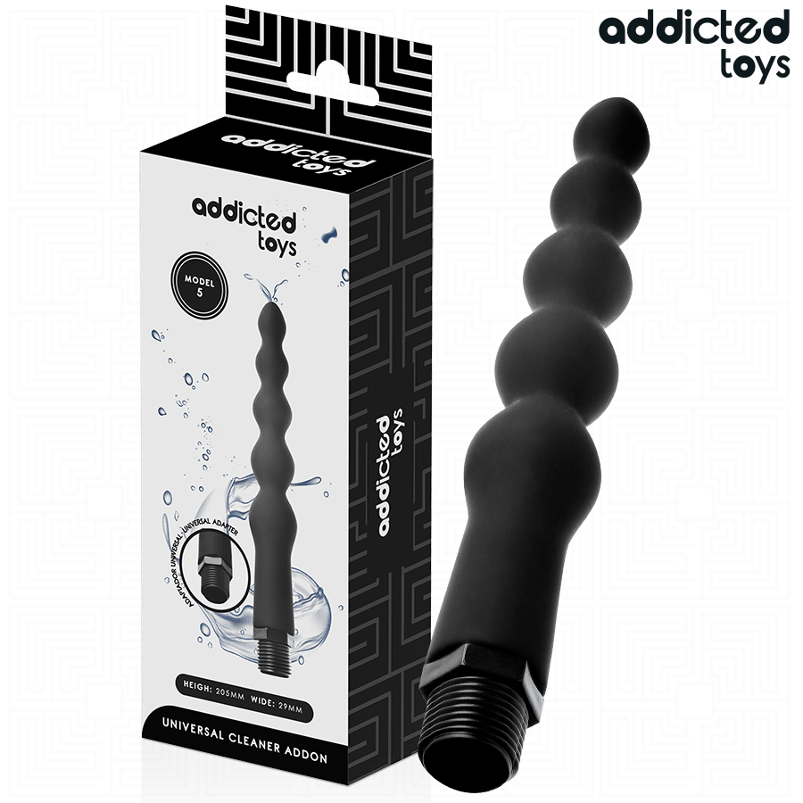 ADDICTED TOYS - LIMPIADOR ANAL CON ADAPTADOR UNIVERSAL MODELO 5 - OMerotics