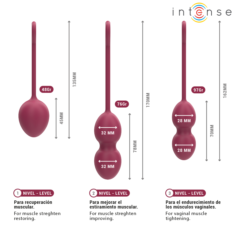 INTENSE - CHARLI KIT BOLAS KEGEL VIOLET - OMerotics