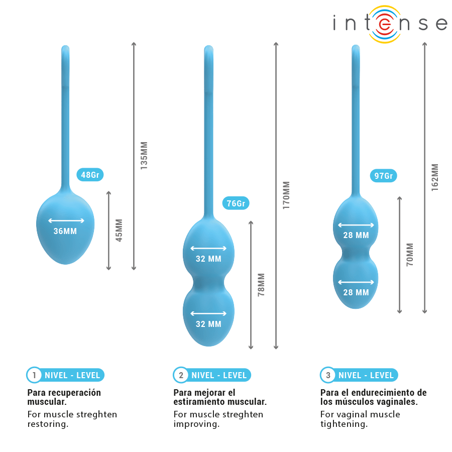 INTENSE - CHARLI KIT BOLAS KEGEL OCEAN - OMerotics