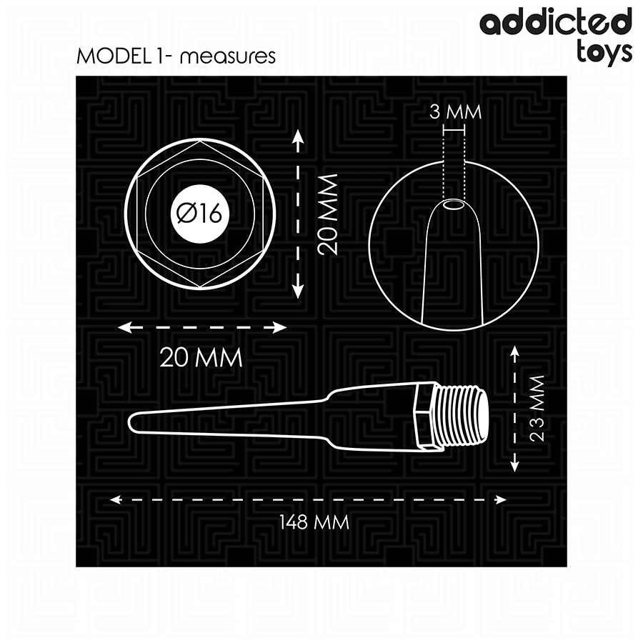 ADDICTED TOYS - LIMPIADOR ANAL CON ADAPTADOR UNIVERSAL MODELO 1 - OMerotics