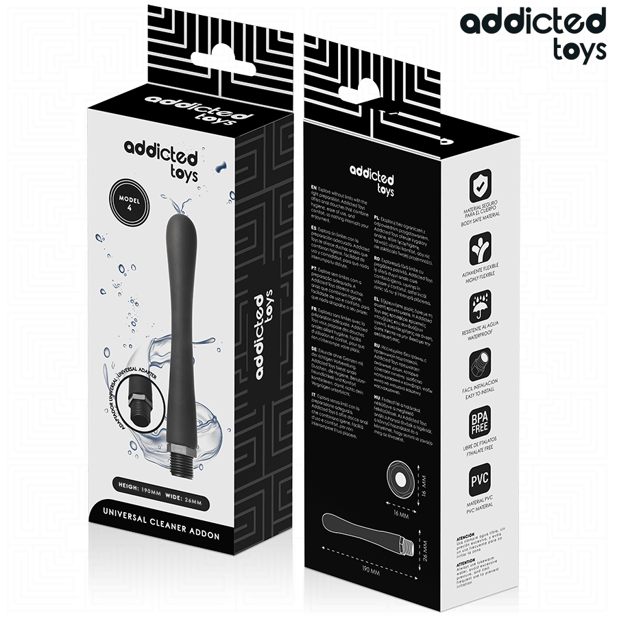 ADDICTED TOYS - LIMPIADOR ANAL CON ADAPTADOR UNIVERSAL MODELO 4 - OMerotics
