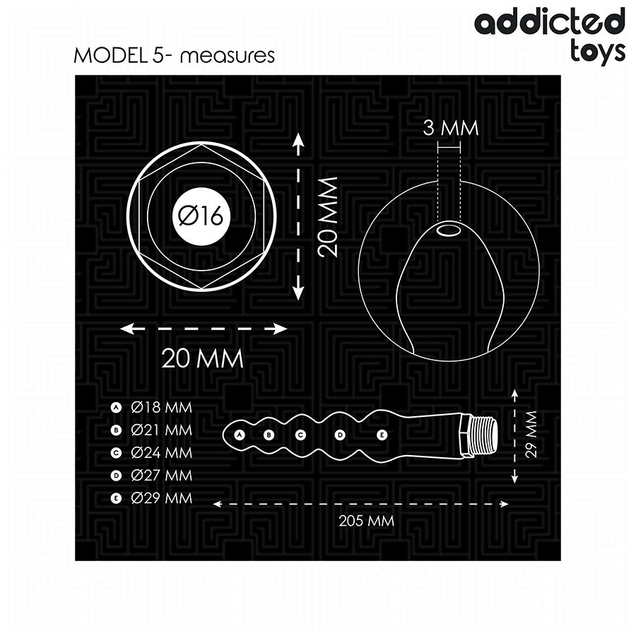 ADDICTED TOYS - LIMPIADOR ANAL CON ADAPTADOR UNIVERSAL MODELO 5 - OMerotics