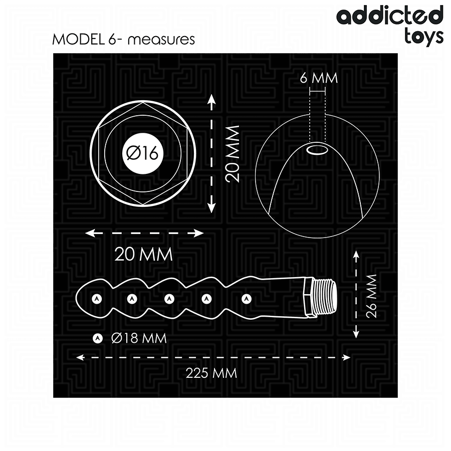ADDICTED TOYS - LIMPIADOR ANAL CON ADAPTADOR UNIVERSAL MODELO 6 - OMerotics