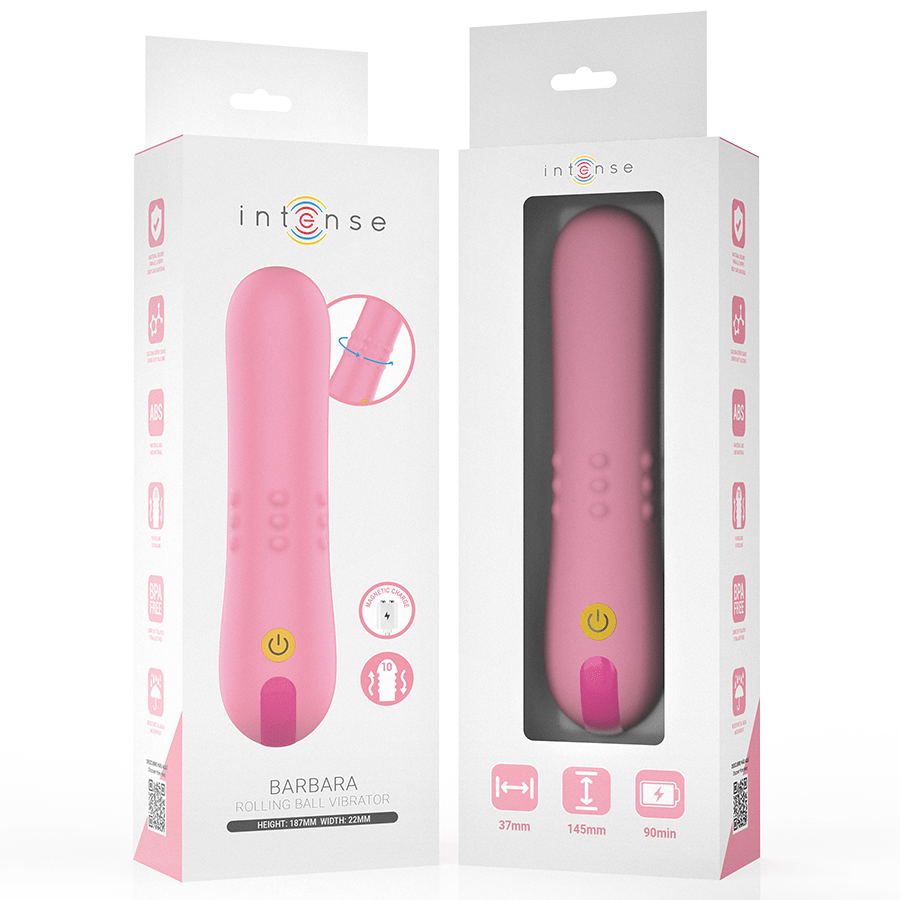 INTENSE - BARBARA VIBRADOR CON PERLAS GIRATORIAS - OMerotics