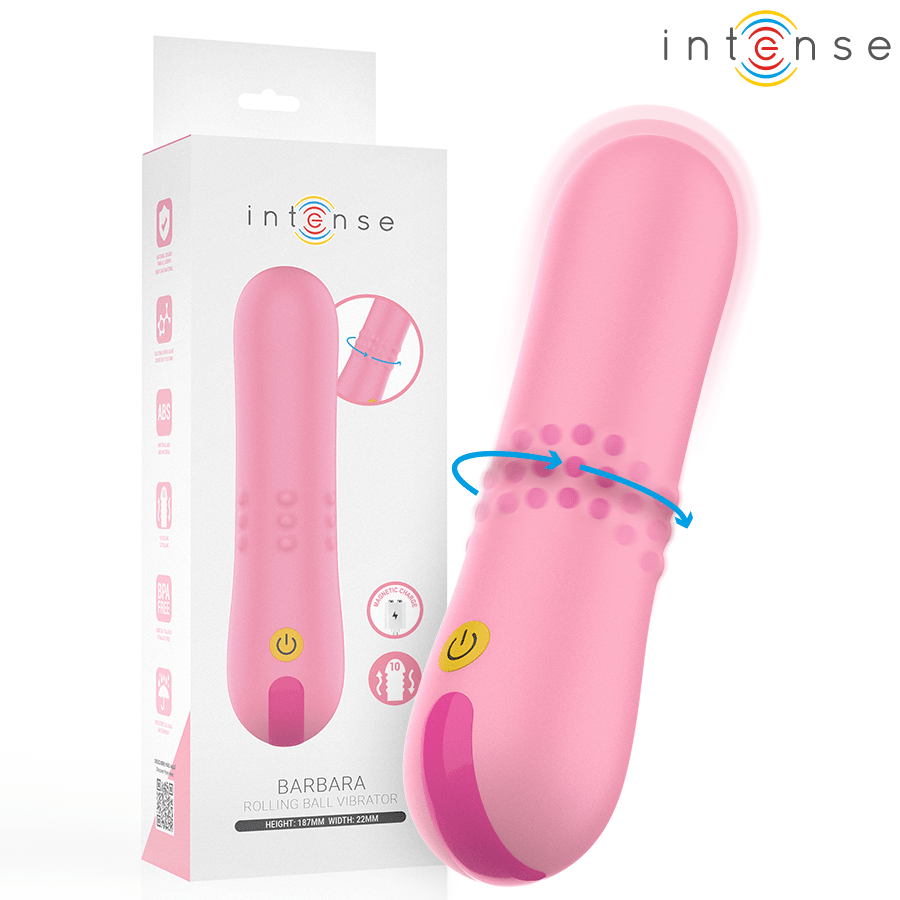INTENSE - BARBARA VIBRADOR CON PERLAS GIRATORIAS - OMerotics
