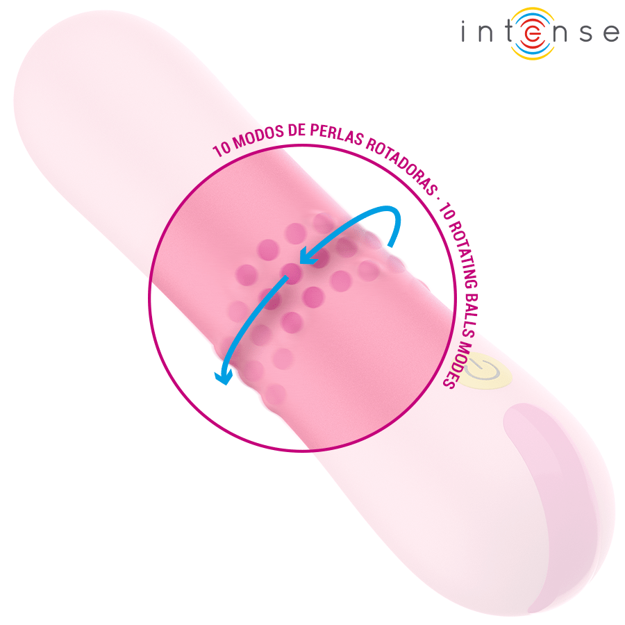 INTENSE - BARBARA VIBRADOR CON PERLAS GIRATORIAS - OMerotics
