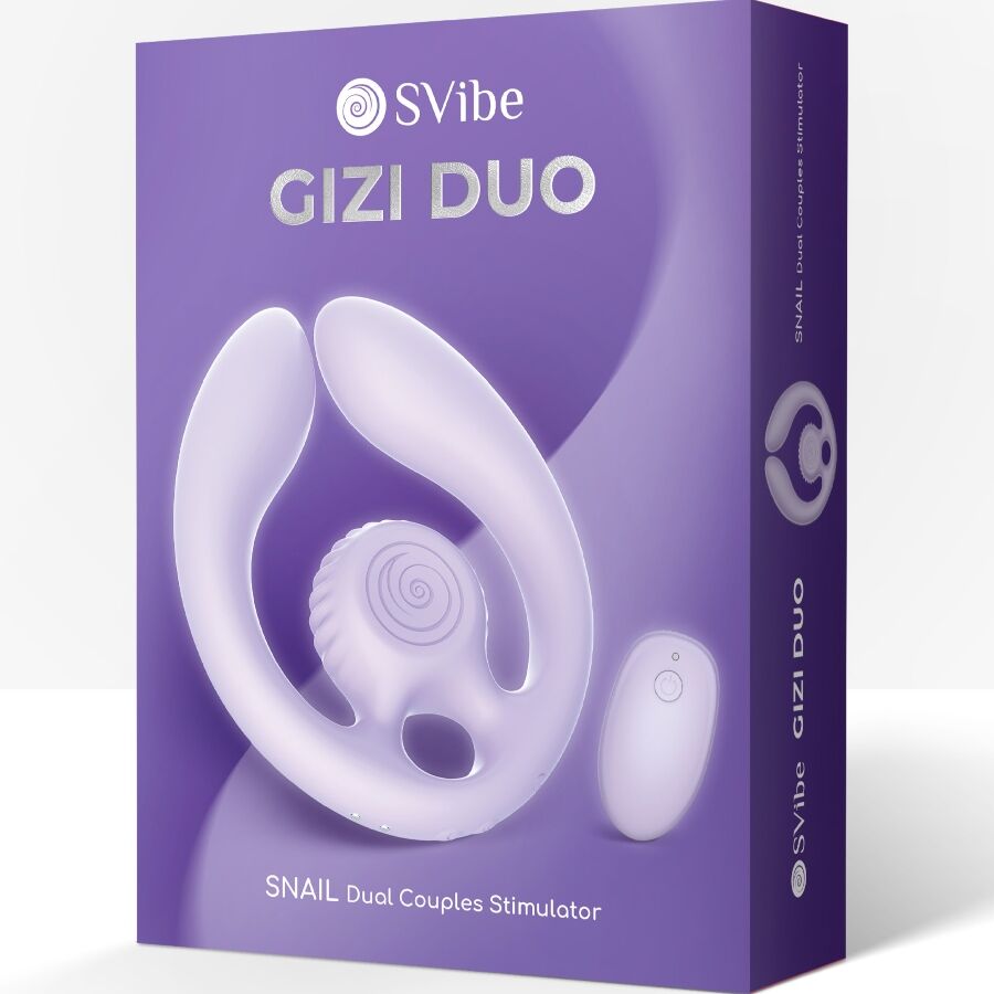 SNAIL VIBE - GIZI DÚO ESTIMULADOR DE PAREJAS CONTROL REMOTO LILA - OMerotics