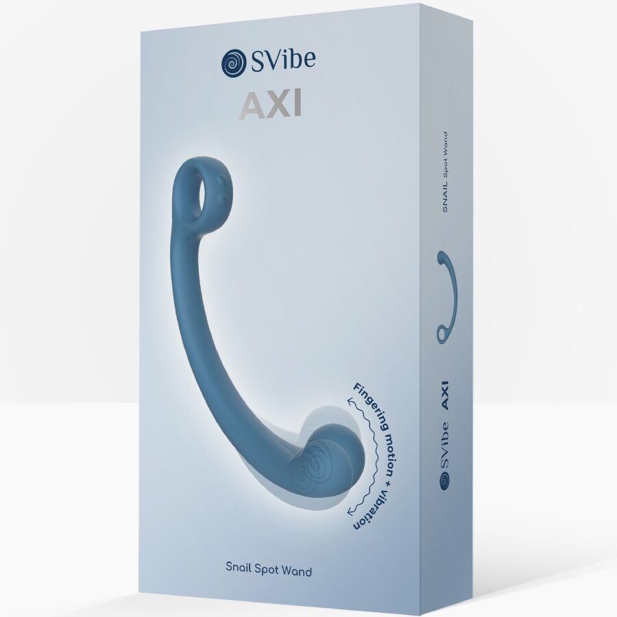 SNAIL VIBE - AXI VARITA DE MASAJE VIBRADORA AZUL - OMerotics