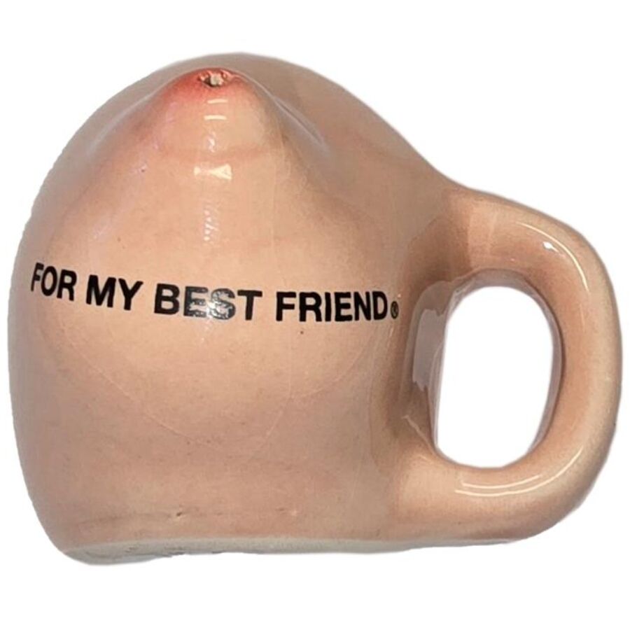 DIABLO PICANTE – 1 BRUSTMAGNET IN KERAMIKTASSE „FOR MY BEST FRIEND“