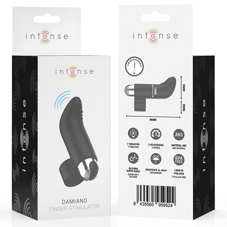 INTENSE - DAMIANO ESTIMULADOR DEDAL RECARGABLE - OMerotics