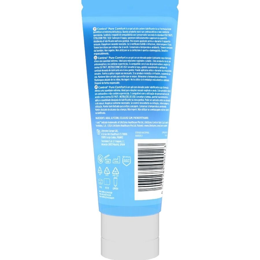 CONTROL - PURE COMFORT LUBRICANTE HIDRATACIÓN INTENSA 80 ML - OMerotics