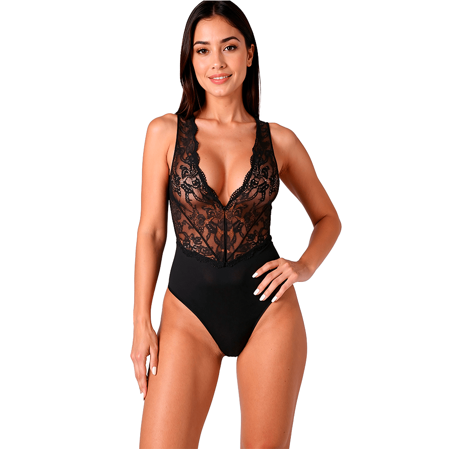 PASSION - EVALIE BODY NEGRO L/XL - OMerotics
