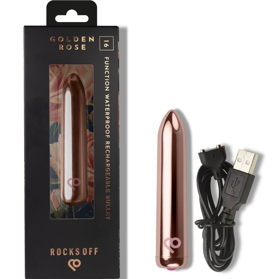 ROCKS-OFF - BALA VIBRADORA RECARGABLE ROSA - OMerotics