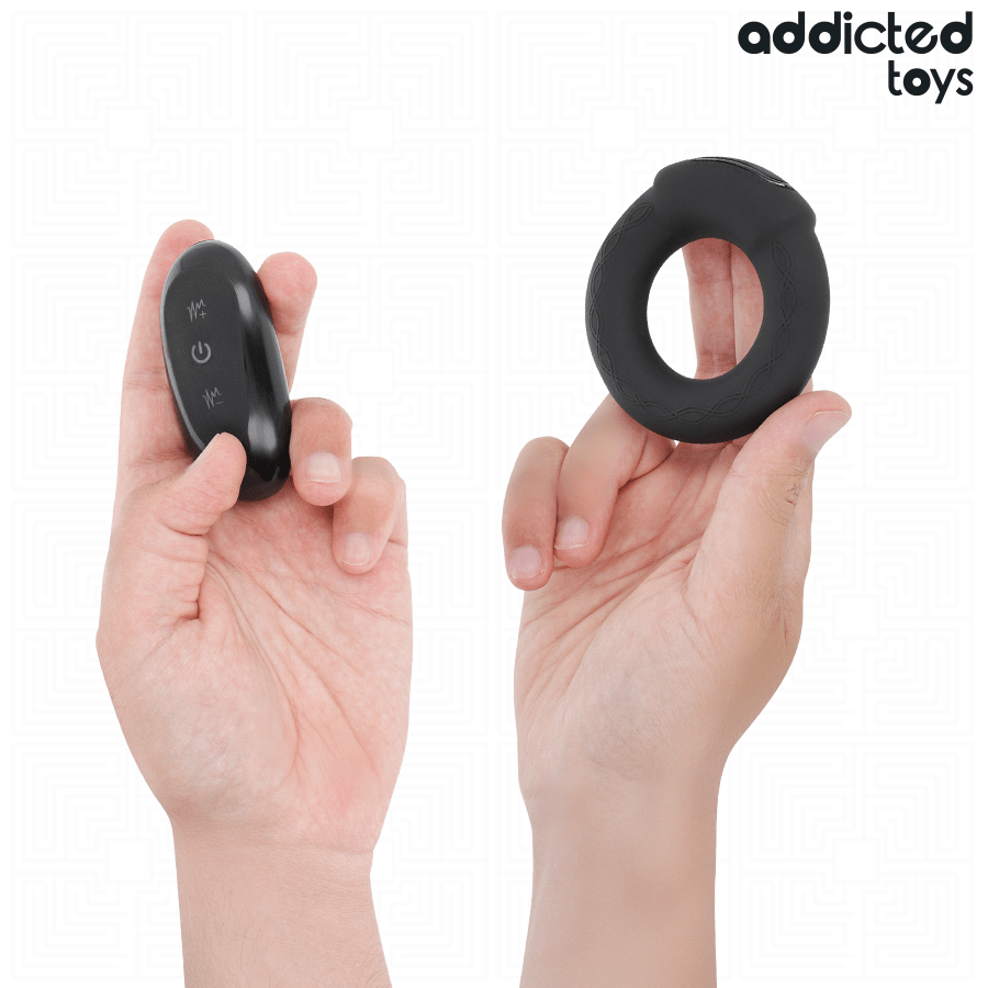ADDICTED TOYS - ANILLO PENE VIBRADOR EFECTO CALOR CONTROL REMOTO - OMerotics