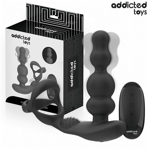 ADDICTED TOYS - MASAJEADOR PROSTÁTICO ROTATORIO CONTROL REMOTO - OMerotics