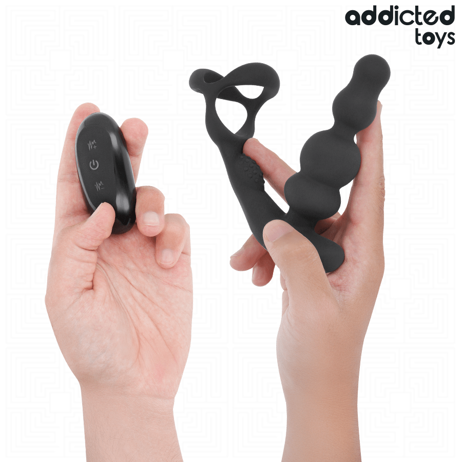 ADDICTED TOYS - MASAJEADOR PROSTÁTICO ROTATORIO CONTROL REMOTO - OMerotics