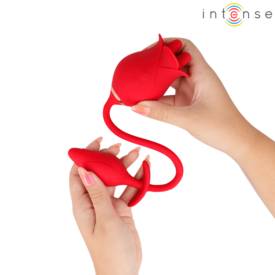 INTENSE - MELANIE DOBLE ESTIMULADOR CLÍTORIS CON LENGUA ZIGZAG - OMerotics