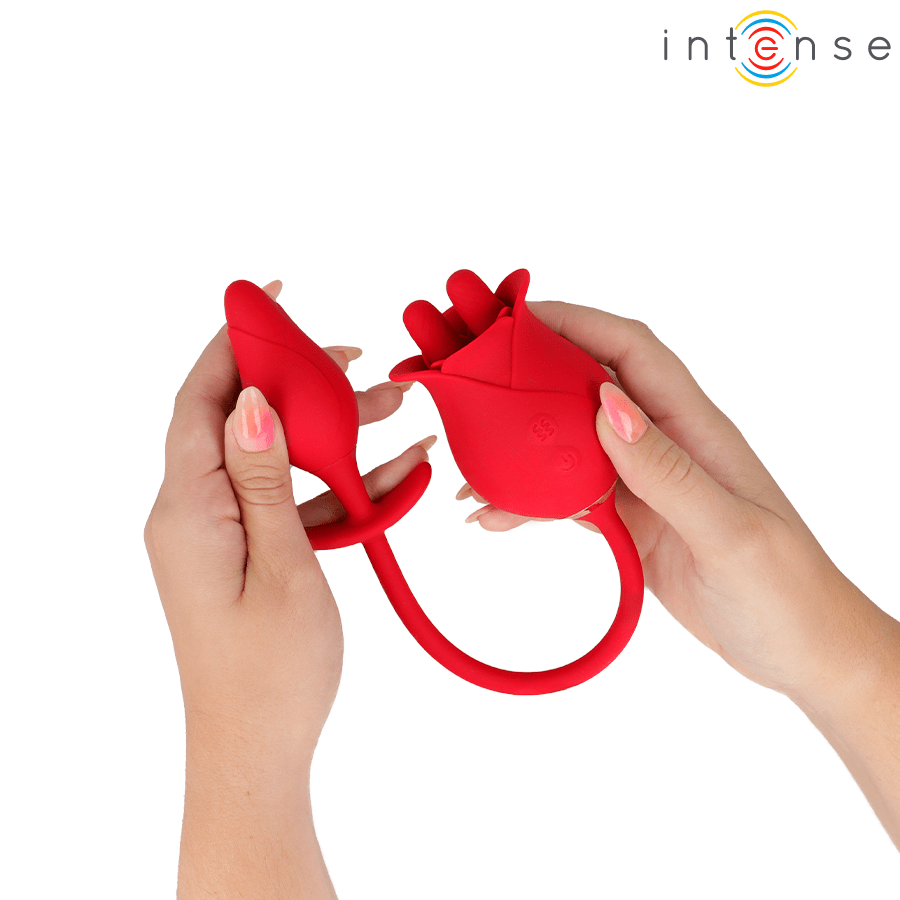INTENSE - MELANIE DOBLE ESTIMULADOR CLÍTORIS CON LENGUA ZIGZAG - OMerotics