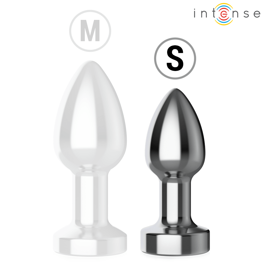INTENSE - PLUG ANAL TALLA S DE METAL VIBRADOR CON LUCES LED MULTICOLOR Y CONTROL REMOTO - OMerotics