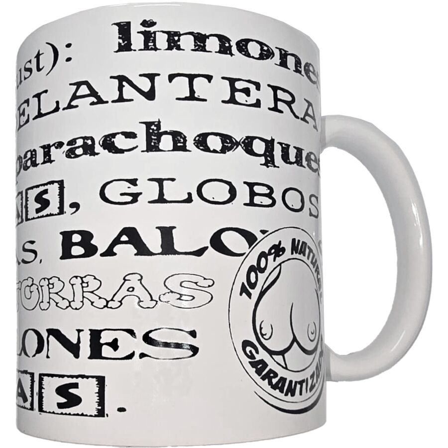 SPICY DEVIL - WHITE MUG WITH BOOBS SYNONYMS 370 ML