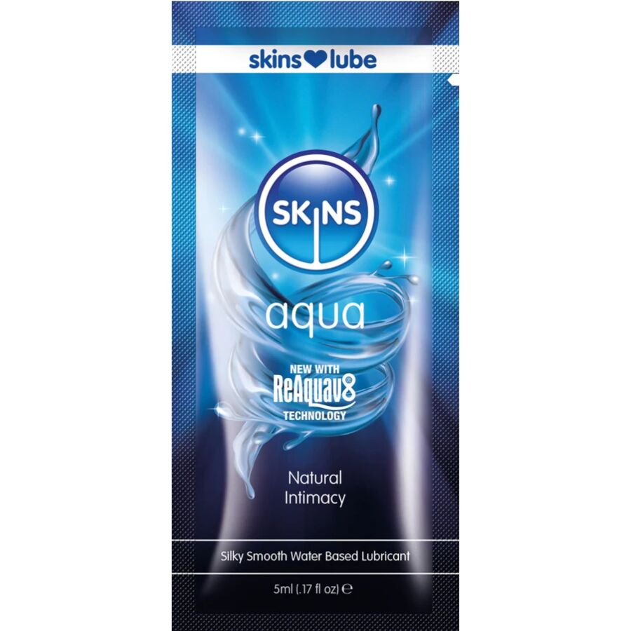SKINS - AQUA LUBRICANTE BASE DE AGUA MONODOSIS 5 ML - OMerotics