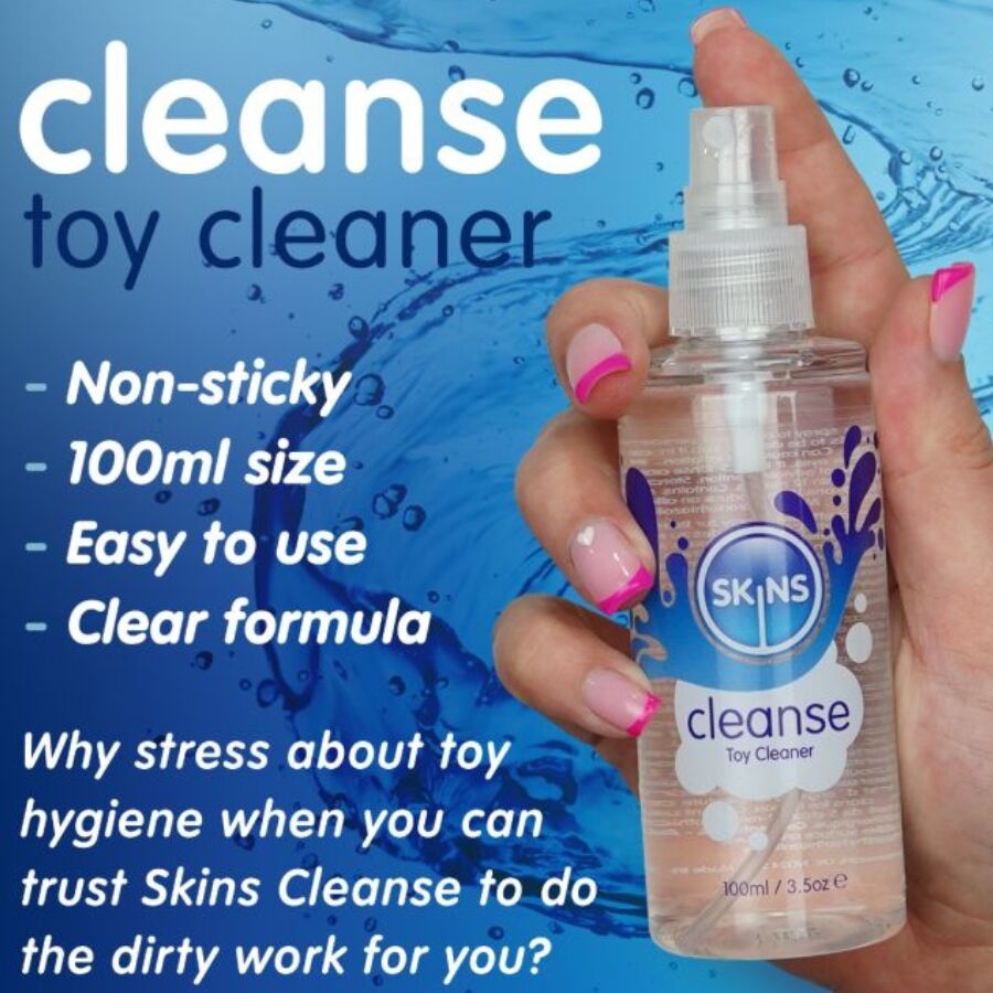 SKINS - CLEANSE LIMPIADOR DE JUGUETES 100 ML - OMerotics