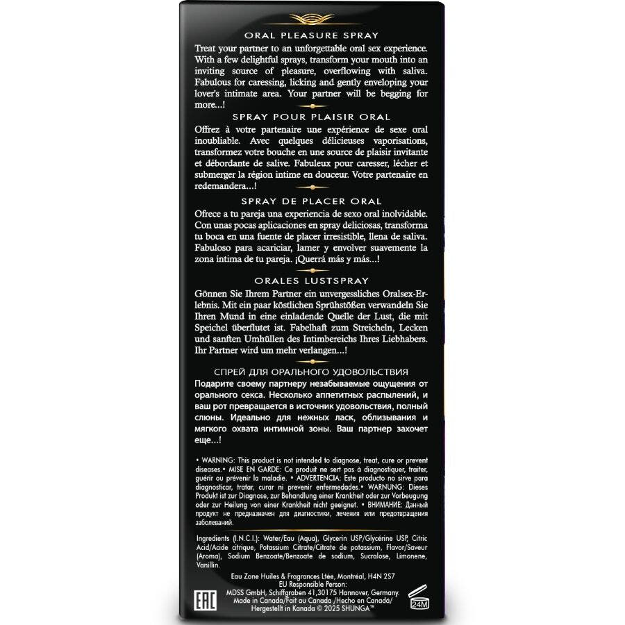 SHUNGA - WAVES PLEASURE SPRAY ORAL SEDUCTOR FRUTAS EXÓTICAS 20 ML - OMerotics